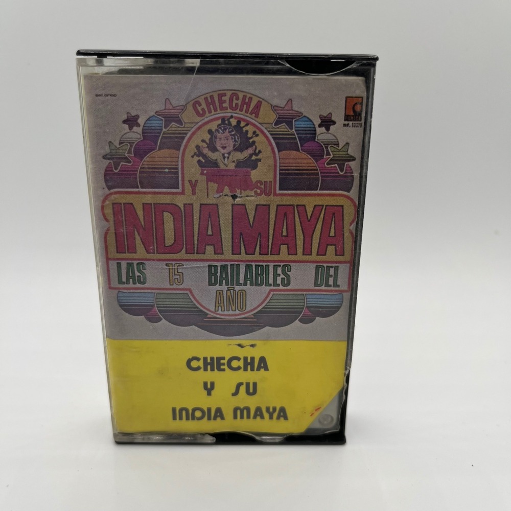 Checha Y Su India Maya Las 15 Bailables Del Año Cassette Tape Guatemala Fonica